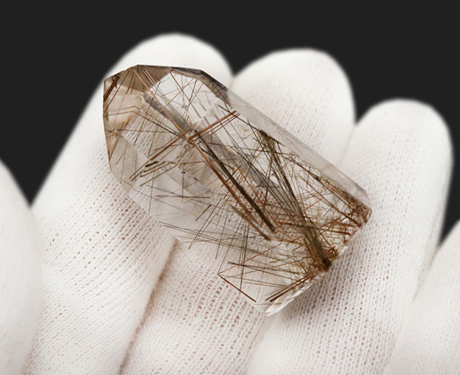 H 　　　　　　【透明度高】ルチルクォーツ 透明感あふれる輝きが魅力】ルチルクォーツ 12.75ct | まるむ商会