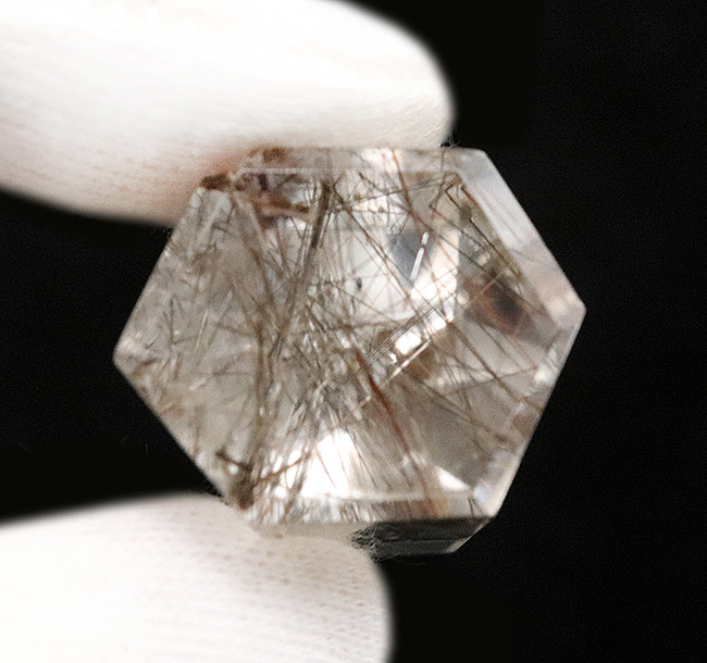 「天使の髪の毛」抜群の透明度!見事な針状結晶を確認できる、ブラジル産のルチルクォーツ(Rutilated Quartz)(その7)