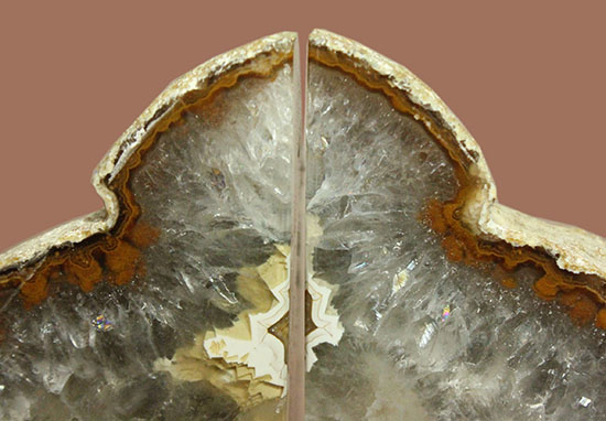 ダイナミックさ、美しさを2面で堪能できます。ゴージャスなインテリアに。メノウ標本(Agate)(その12)