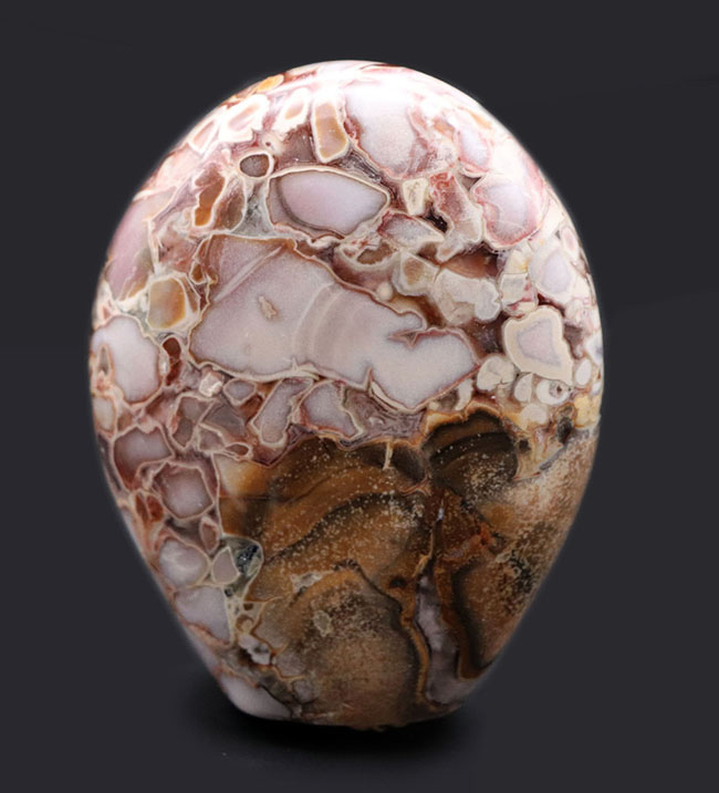 ホワイトスネーク！レアな配色、インテリアに溶け込む、人気鉱物、キングコブラジャスパー（Orbicular Jasper）（その1）