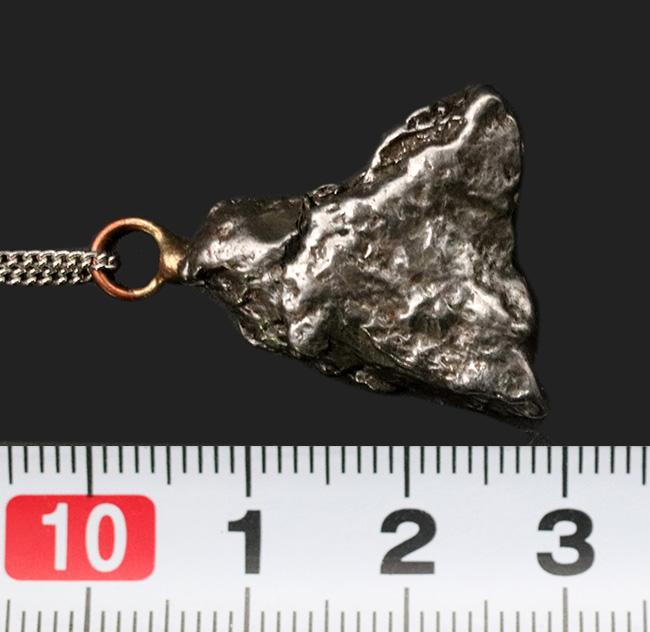 世界的に知られた鉄隕石、カンポ・デル・シエロ（Campo del Cielo）を使ったペンダントトップ（シルバーチェーン、高級ジュエリーケース付き）（その5）