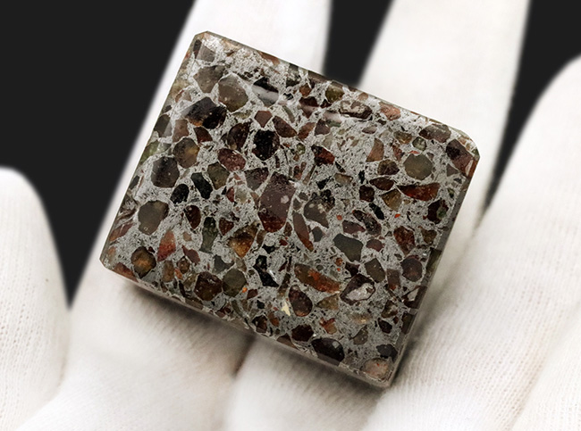 宇宙からの贈り物！贅沢なカッティング、直方体に仕上げられた重量感あふれる立派なパラサイト隕石（その4）