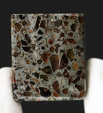 宇宙からの贈り物！贅沢なカッティング、直方体に仕上げられた重量感あふれる立派なパラサイト隕石