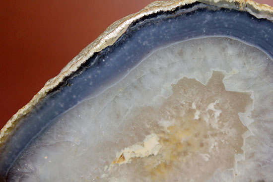 青×乳白色×透明の配色が柔らかい雰囲気を醸す、鉱物メノウ標本（Agate）（その5）