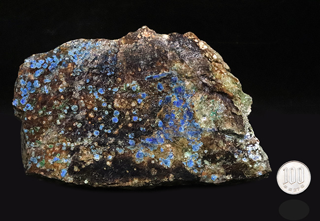 自然産状を色濃く残すビッグサイズ標本！メキシコ・チワワ州産 アズライト（Azurite・藍銅鉱）原石（その9）