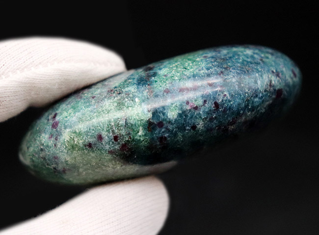 ベリーレア！天然ルビーが内包された青緑の藍晶石（らんしょうせき）、またの名をキャナイト（kyanite）（その7）