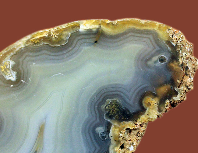 ２０センチ、１２００グラムオーバー！美しいグレイッシュブルーを呈するブラジル産メノウ（Agate）（その6）