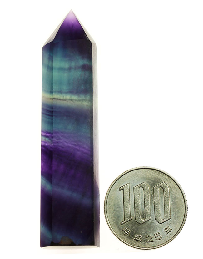 ブルー・ジョンに似た、魅力的な色のバンドを持つ、レインボーフローライト(fluorite)(その10)