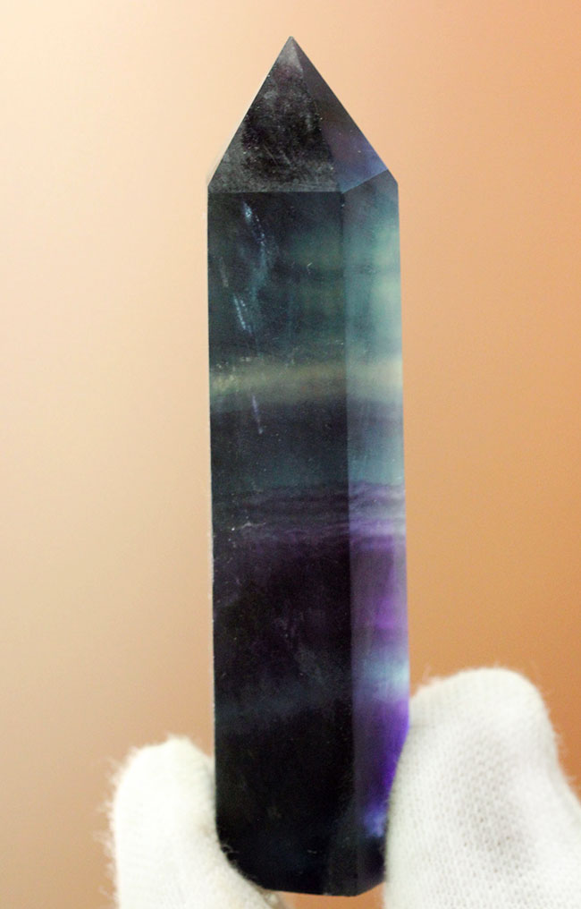 ブルー・ジョンに似た、魅力的な色のバンドを持つ、レインボーフローライト(fluorite)(その7)