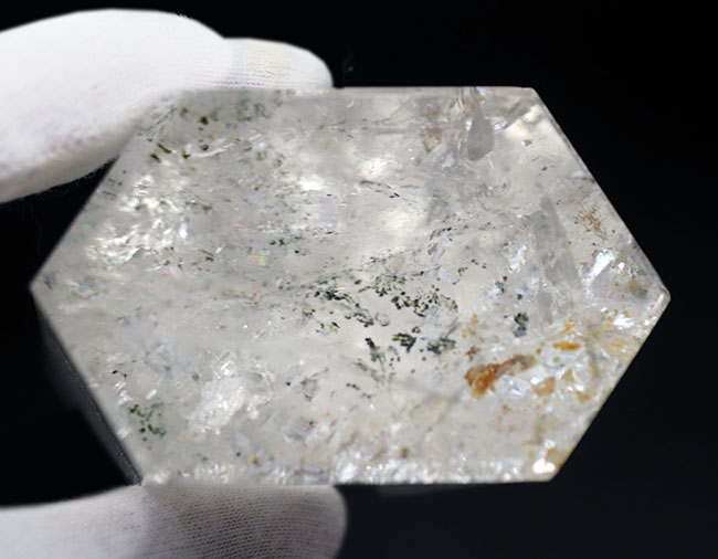 なんと４００グラムを超える、威風堂々たる見事なファントムクォーツの天然結晶。内部に緑泥石を内包した幻想的な標本です（その6）