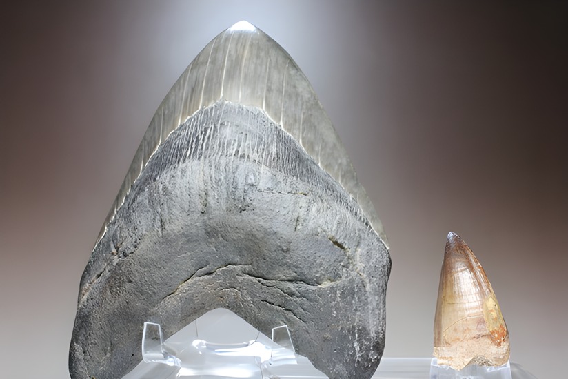 世界的モンスター。不世出のメガロドン歯化石。なんと17.4cm・・・ 海