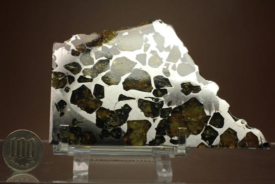 2009年に特別に切り出された、隕石ハンターロバート・ハーグコレクション品！世界で最も美しいと称される石鉄隕石（その14）