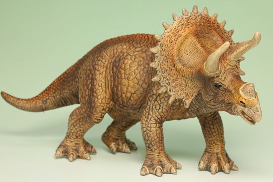 トリケラトプス恐竜フィギュア(本物化石1個付き)(その2)