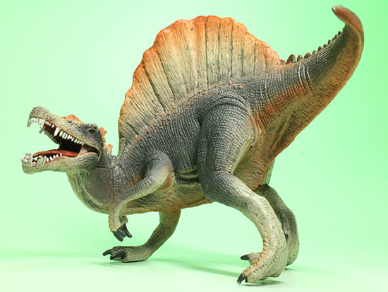 スピノサウルス恐竜フィギュア（本物化石1個付き）（その13）