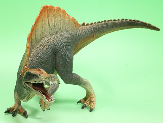 スピノサウルス恐竜フィギュア（本物化石1個付き）（その15）