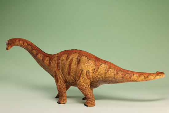 草食恐竜の代表格！アパトサウルス恐竜フィギュア（本物化石1個付き） / 【ot284】（その6）