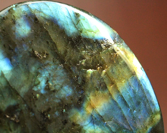 青×黄色の遊色現る！鉱物、ラブラドライト(Labradorite)（その12）