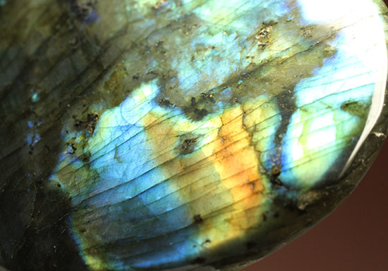 青×黄色の遊色現る！鉱物、ラブラドライト(Labradorite)（その9）