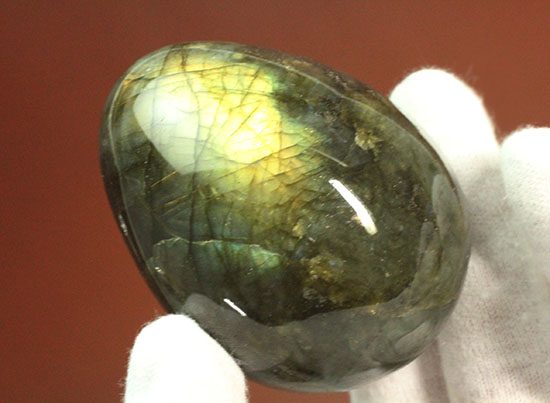 ピータンの卵！？いえいえ、閃光効果を有する、鉱物ラブラドライトです。(Labradorite)（その9）