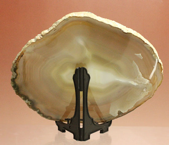 光にかざすと色調が変わる、鉱物メノウの大判標本(Agate)(その4)