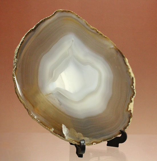 光にかざすと色調が変わる、鉱物メノウの大判標本(Agate)(その5)