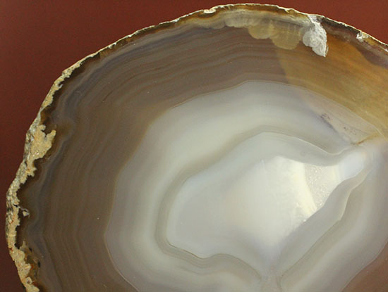 光にかざすと色調が変わる、鉱物メノウの大判標本(Agate)(その9)