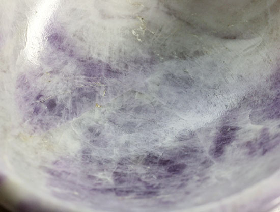 紫色のマーブル模様が気品高い、鉱物メノウ小鉢型（その5）