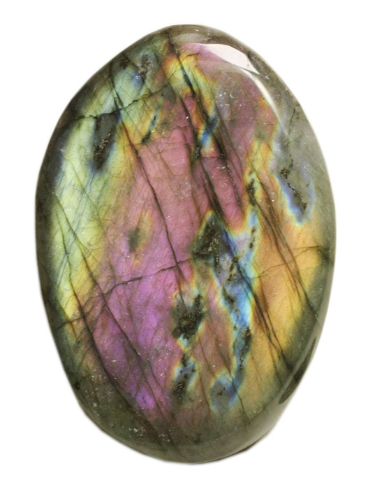 希少色、紫色を堪能できる、大きな鉱物ラブラドライト(Labradorite)（その2）