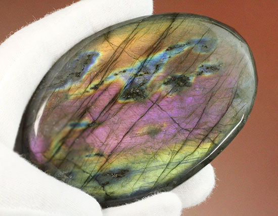 希少色、紫色を堪能できる、大きな鉱物ラブラドライト(Labradorite)（その4）