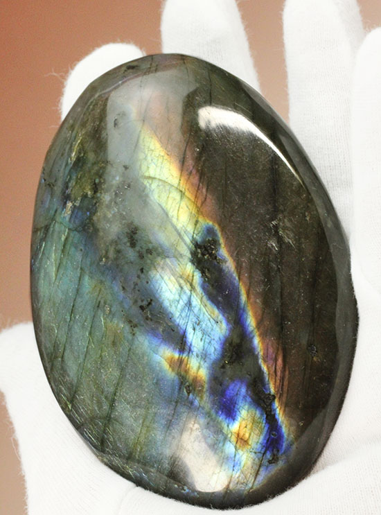 希少色、紫色を堪能できる、大きな鉱物ラブラドライト(Labradorite)(その7)