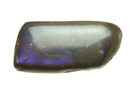 深い青と紫色が美しい、ドロップ型アンモライト化石(Ammolite)(その1)