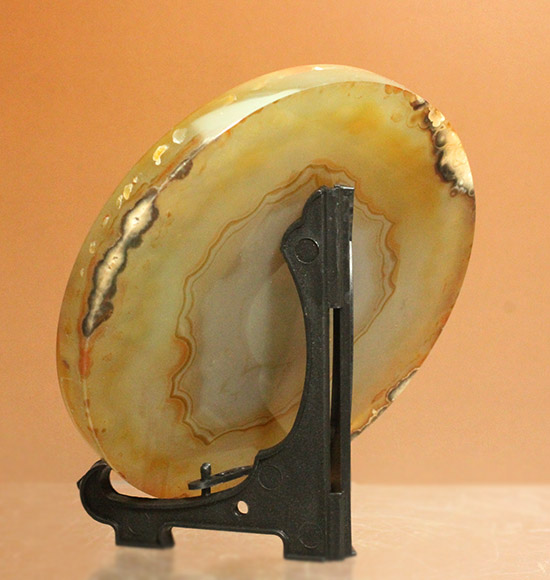 優しい色合いに心ほっこり。円形の鉱物メノウ(agate)（その8）