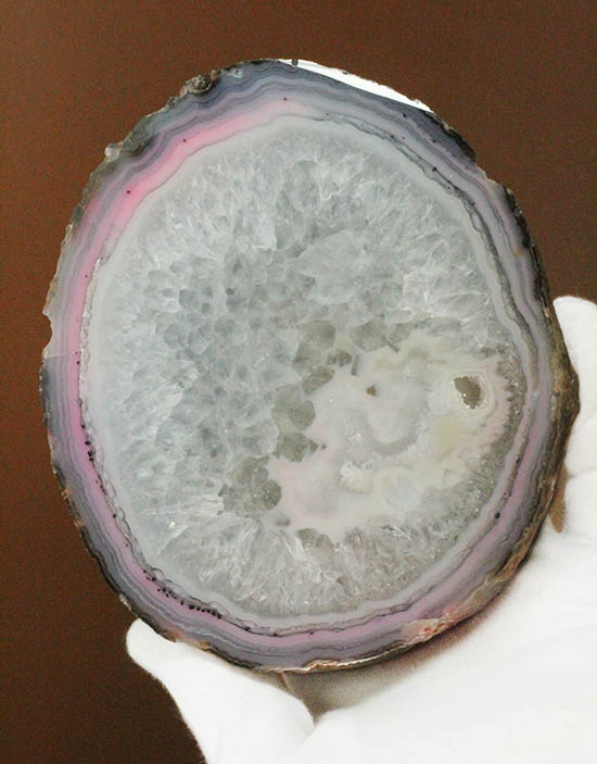 中の結晶がキラキラ!650グラムの鉱物メノウ標本をサービスプライスで。(Agate)(その10)