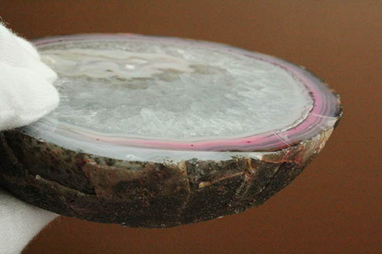 中の結晶がキラキラ!650グラムの鉱物メノウ標本をサービスプライスで。(Agate)(その8)