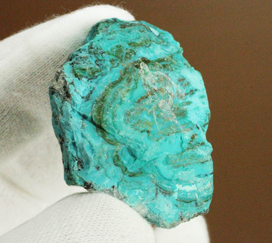 鮮やかなグリーンのきらめく結晶体。ペルー産、珪孔雀石こと、クリソコラ。(その5)