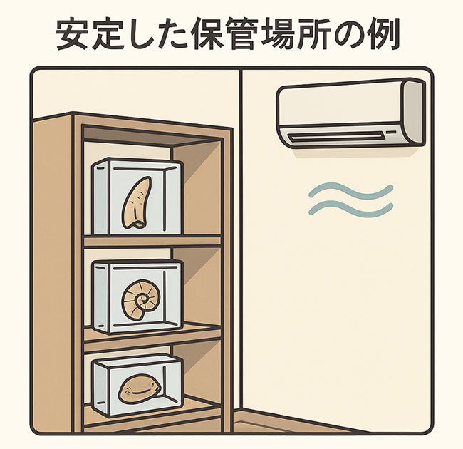 化石にとって良い保存場所